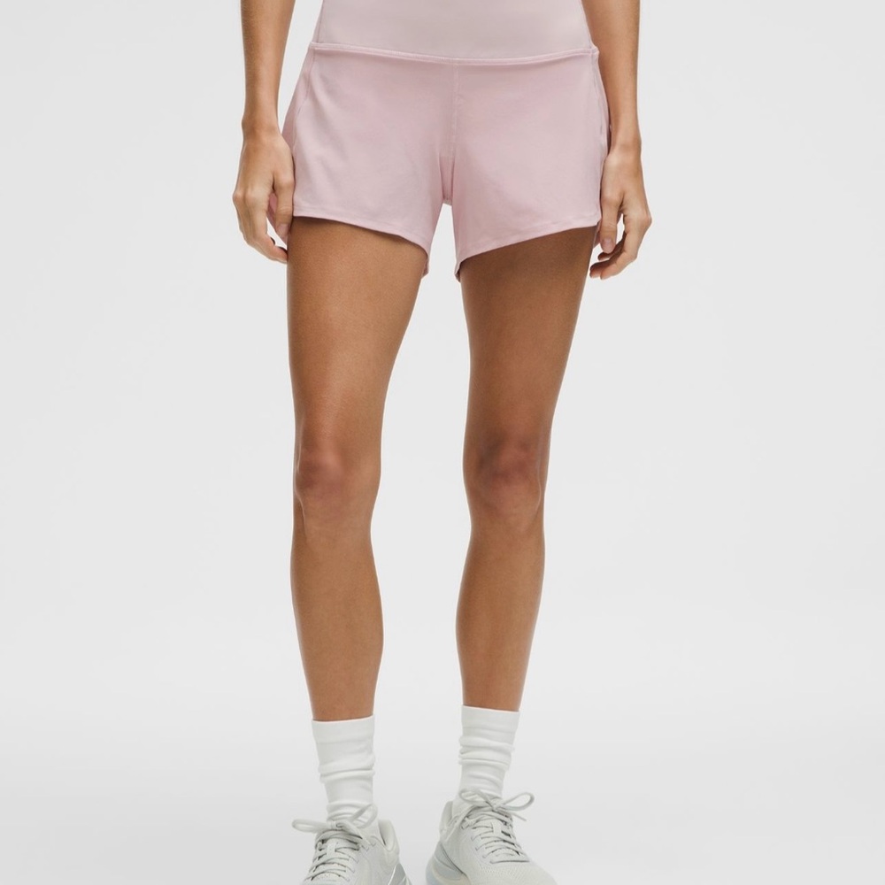 Lululemon Athletica Speed Up High-Rise Lined Short 4” Pink Haze NWOT
